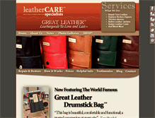 Tablet Screenshot of greatleather.com